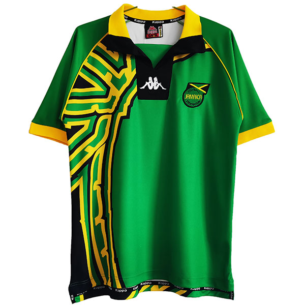 Jamaica away retro jersey men's second sportswear football tops sport soccer shirt green 1998